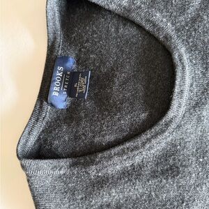Brooks Gray V-Neck Sweater